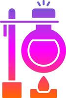 Volumetric Glyph Gradient Icon vector