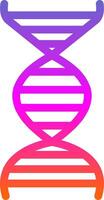 Dna Glyph Gradient Icon vector