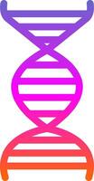 Dna Glyph Gradient Icon vector