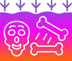 Extinction Glyph Gradient Icon vector