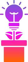 Energy Efficiency Glyph Gradient Icon vector