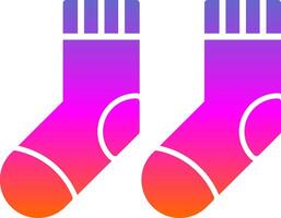 Socks Glyph Gradient Icon vector