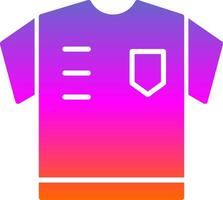 Referee Shirt Glyph Gradient Icon vector