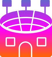 Stadium Glyph Gradient Icon vector