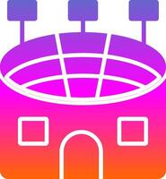 Stadium Glyph Gradient Icon vector