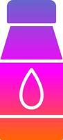 Water Bottles Glyph Gradient Icon vector