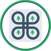 Overpass Flat Circle Uni Icon vector