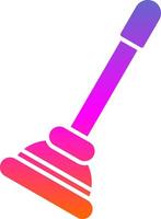 Plunger Glyph Gradient Icon vector