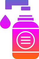 Hand Soap Glyph Gradient Icon vector