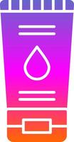 Face Wash Glyph Gradient Icon vector