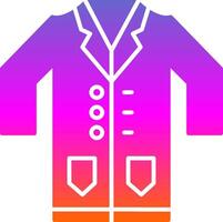 Lab Coat Glyph Gradient Icon vector