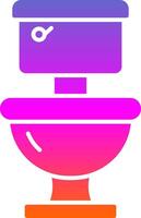 Toilet Glyph Gradient Icon vector