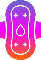 Sanitary Towel Glyph Gradient Icon vector