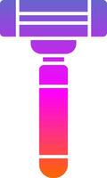 Razor Glyph Gradient Icon vector