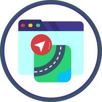 Gpu Flat Circle Uni Icon vector
