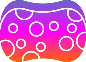 Sponge Glyph Gradient Icon vector