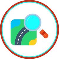 Find Flat Circle Uni Icon vector