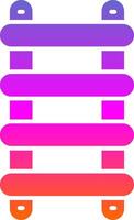 Stepladder Glyph Gradient Icon vector