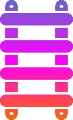 Stepladder Glyph Gradient Icon