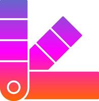 Color Swatch Glyph Gradient Icon vector