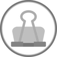 Binder clip Flat Circle Uni Icon vector
