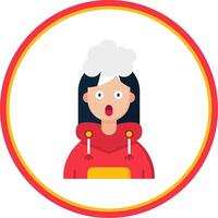 Exploding Flat Circle Uni Icon vector