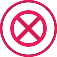 Block 2 Flat Circle Uni Icon vector