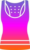 Tank Top Glyph Gradient Icon vector