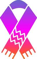 Scarf Glyph Gradient Icon vector