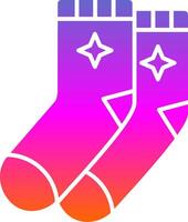 Socks Glyph Gradient Icon vector