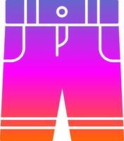 Shorts Glyph Gradient Icon vector