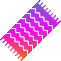 Beach Towel Glyph Gradient Icon vector