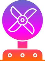 Fan Glyph Gradient Icon vector