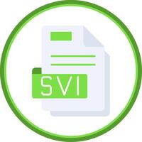 svi plano circulo uni icono vector