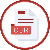 Csr Flat Circle Uni Icon vector