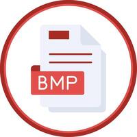 Bmp Flat Circle Uni Icon vector