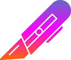 Utility Knife Glyph Gradient Icon vector