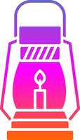 Gas Lamp Glyph Gradient Icon vector