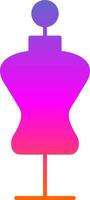 Mannequin Glyph Gradient Icon vector