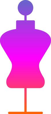 Mannequin Glyph Gradient Icon