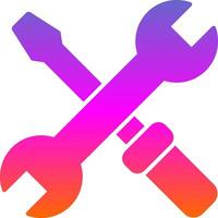 Tools Glyph Gradient Icon vector