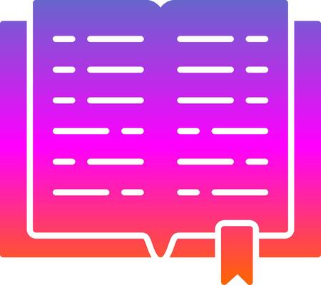 Book Glyph Gradient Icon