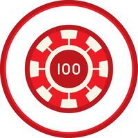 Chip Flat Circle Uni Icon vector