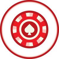 Chip Flat Circle Uni Icon vector