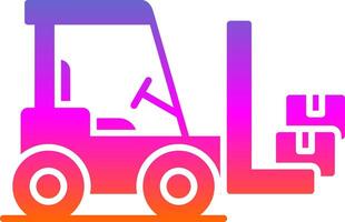 ForkLifter Glyph Gradient Icon vector