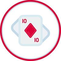 Diamonds Flat Circle Uni Icon vector