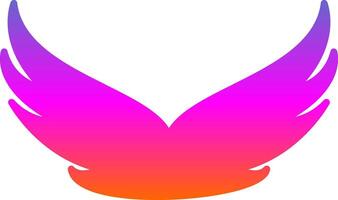 Wings Glyph Gradient Icon vector