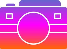 Camera Glyph Gradient Icon vector