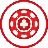 Chip Flat Circle Uni Icon vector