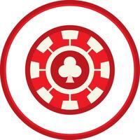 Chip Flat Circle Uni Icon vector